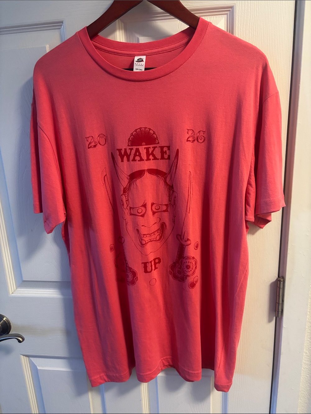 Wake Up Graphic T-Shirt - Pink